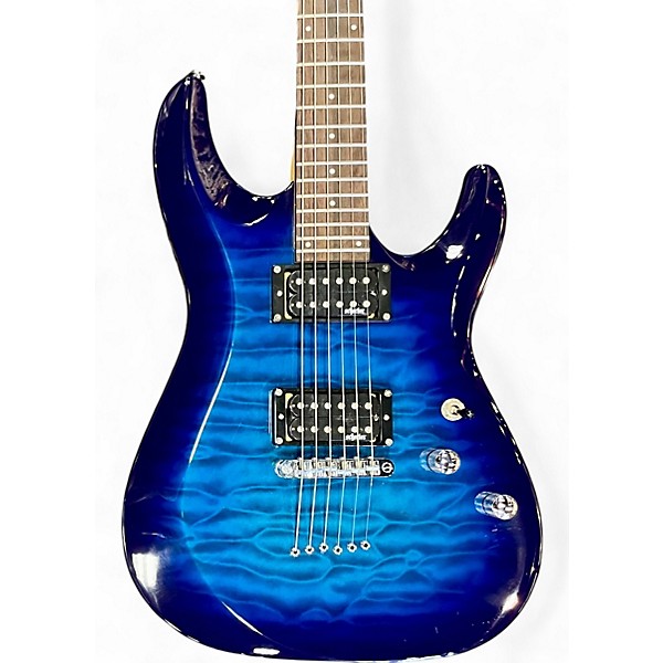Used Schecter Guitar Research C6 Elite Trans Blue Solid Body Electric Guitar