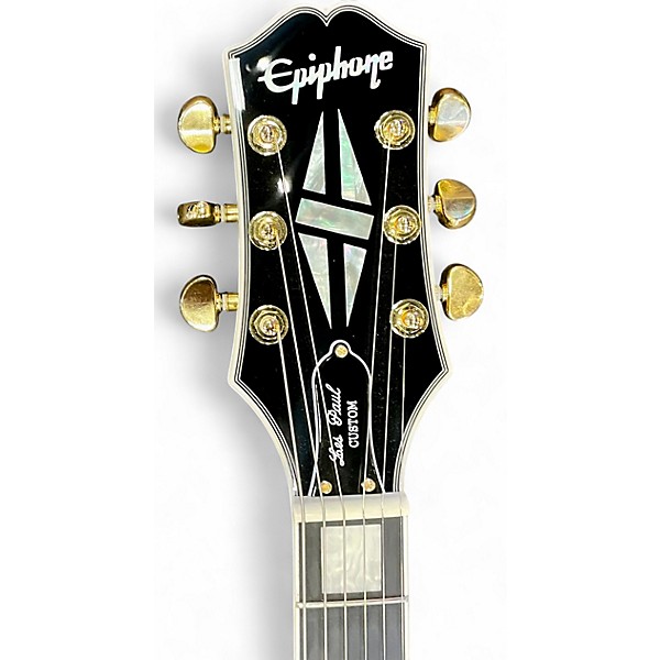 Used Epiphone Les Paul Custom Quilt Cobra Burst Solid Body Electric Guitar
