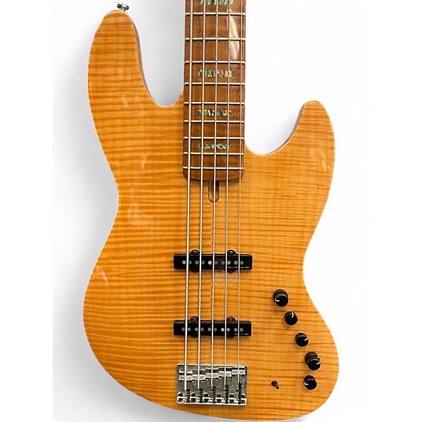 Used Marcus Miller V10 5 String Amber Electric Bass Guitar