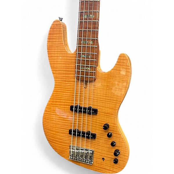 Used Marcus Miller V10 5 String Amber Electric Bass Guitar