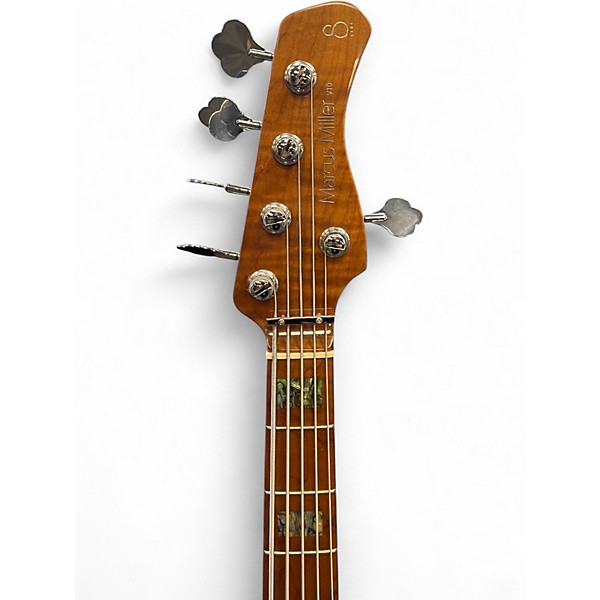 Used Marcus Miller V10 5 String Amber Electric Bass Guitar