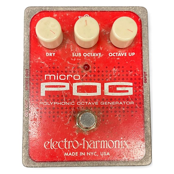 Used Electro-Harmonix Micro Pog Polyphonic Octave Generator Effect Pedal