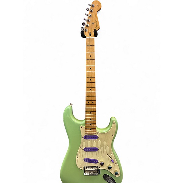 Used Fender Stratocaster Apple Green Solid Body Electric Guitar