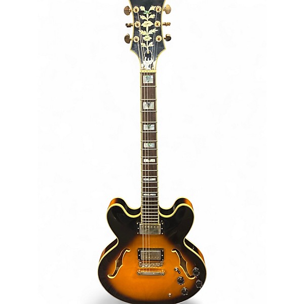 Used Epiphone Sheraton II 2 Tone Sunburst Hollow Body Electric Guitar