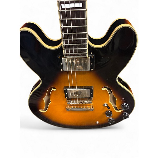 Used Epiphone Sheraton II 2 Tone Sunburst Hollow Body Electric Guitar