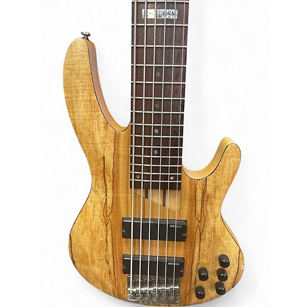 Used Esp Ltd B-206SM 6-String Bass Guitar Spalted Maple Electric Bass Guitar