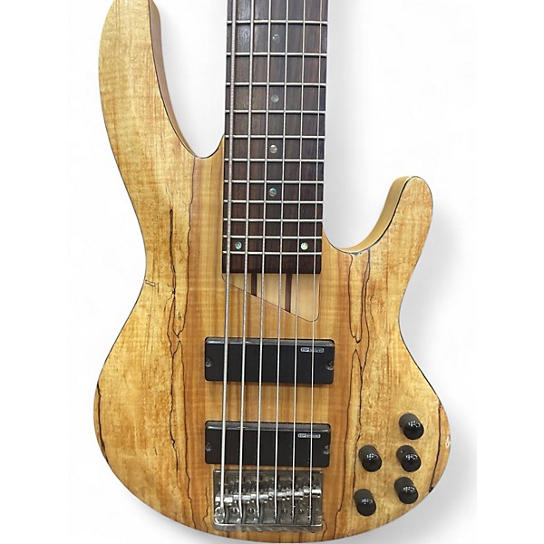Used Esp Ltd B-206SM 6-String Bass Guitar Spalted Maple Electric Bass Guitar