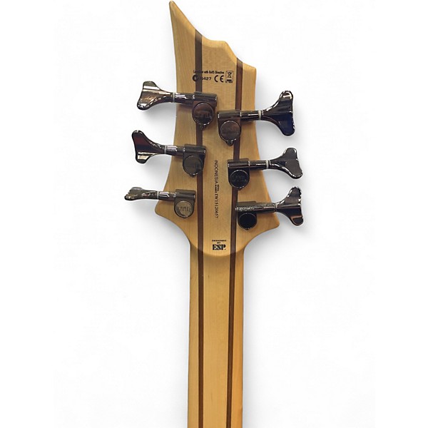 Used Esp Ltd B-206SM 6-String Bass Guitar Spalted Maple Electric Bass Guitar