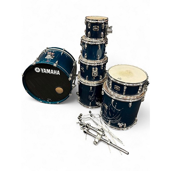 Used Yamaha 7 Piece Stage Custom BLUE Drum Kit