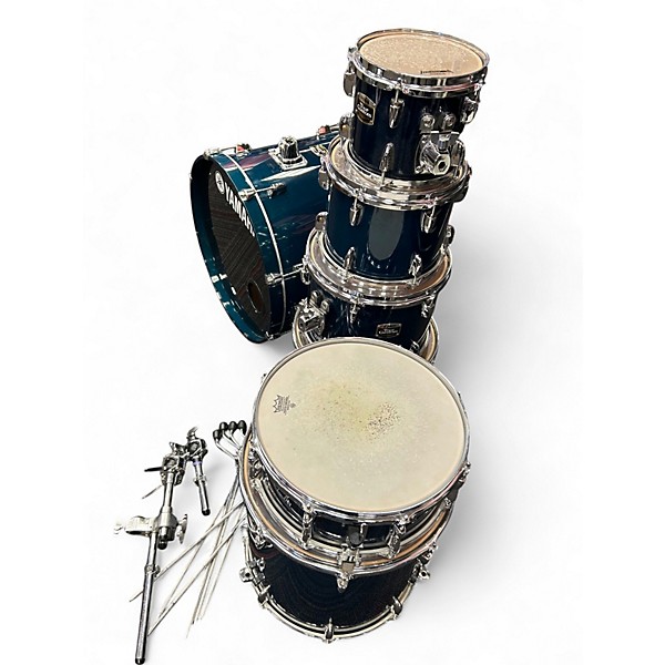 Used Yamaha 7 Piece Stage Custom BLUE Drum Kit