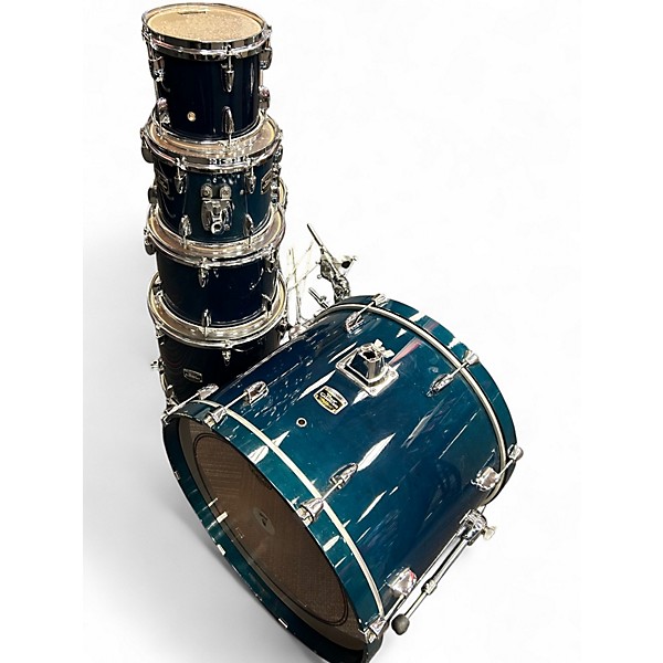 Used Yamaha 7 Piece Stage Custom BLUE Drum Kit
