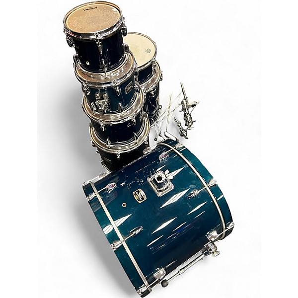 Used Yamaha 7 Piece Stage Custom BLUE Drum Kit