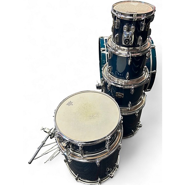 Used Yamaha 7 Piece Stage Custom BLUE Drum Kit