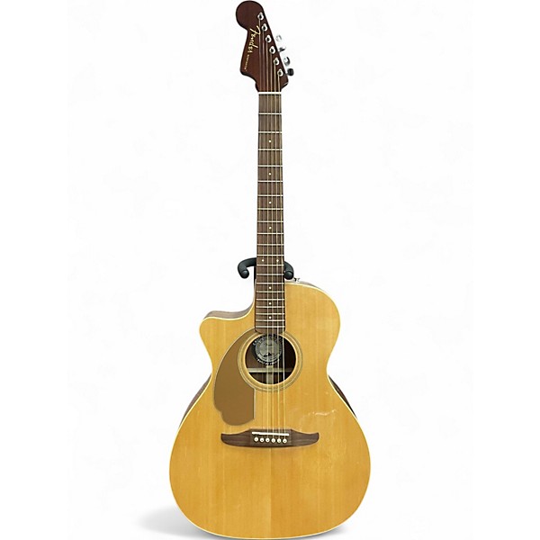 Used Fender Newporter Player LEFT HANDED Natural Acoustic Guitar