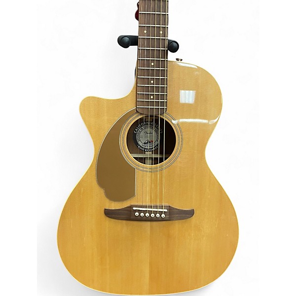 Used Fender Newporter Player LEFT HANDED Natural Acoustic Guitar