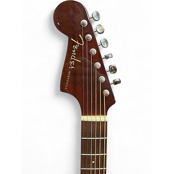 Used Fender Newporter Player LEFT HANDED Natural Acoustic Guitar