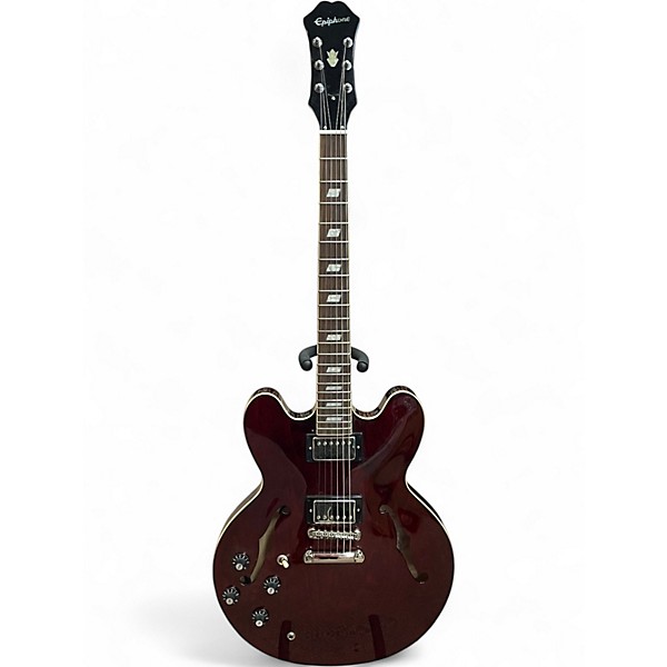 Used Epiphone NOEL GALLAGHER RIVIERA DARK WINE RED Hollow Body Electric Guitar