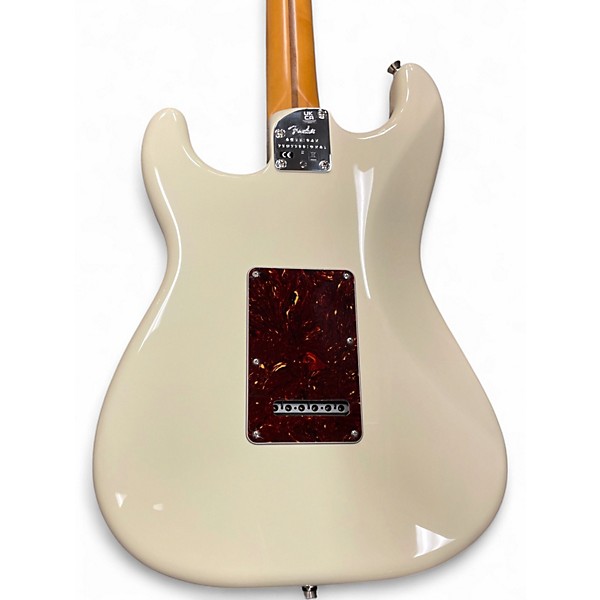 Used Fender American Professional II Stratocaster Olympic White Solid Body Electric Guitar
