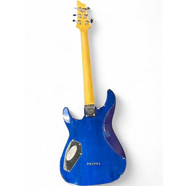 Used Schecter Guitar Research Omen Extreme 6 Ocean Blue Burst Solid Body Electric Guitar
