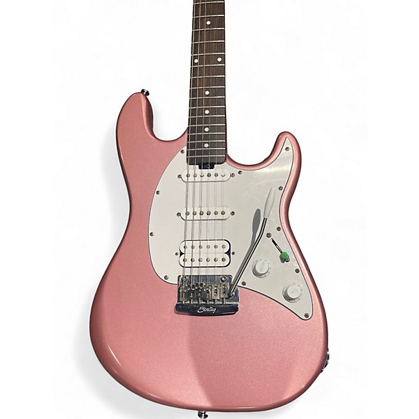 Used Sterling by Music Man Cutlass Rose Gold Solid Body Electric Guitar