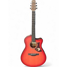 Used Ibanez AAM50CE Pink Acoustic Electric Guitar