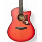 Used Ibanez AAM50CE Pink Acoustic Electric Guitar