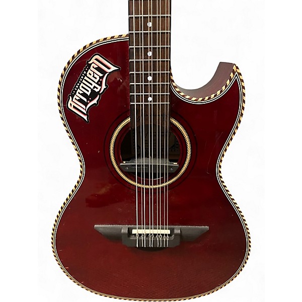 Used H. Jimenez LBQ4E Candy Apple Red Latin Stringed Instrument