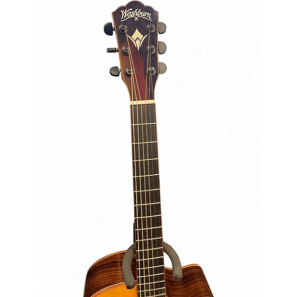 Used Washburn WCG25SCE Natural Acoustic Electric Guitar