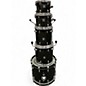 Used Yamaha 5 Piece Oak Custom black musashi lacquer Drum Kit thumbnail