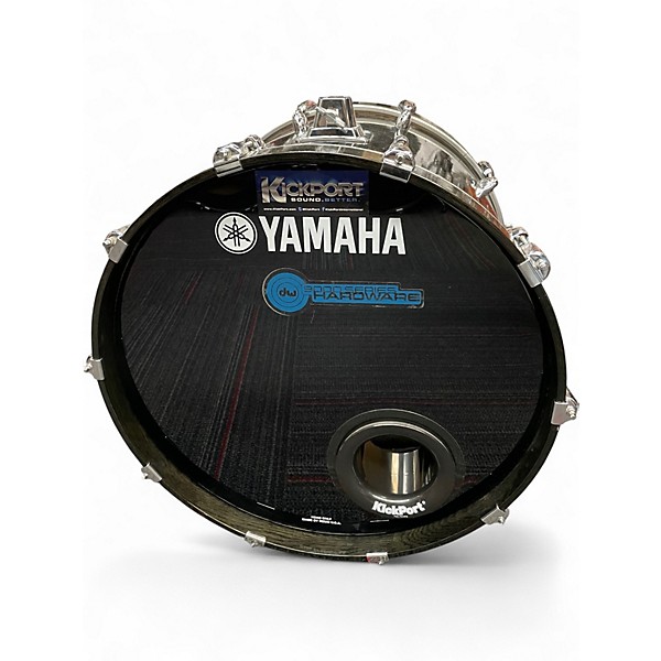Used Yamaha 5 Piece Oak Custom black musashi lacquer Drum Kit
