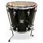 Used Yamaha 5 Piece Oak Custom black musashi lacquer Drum Kit