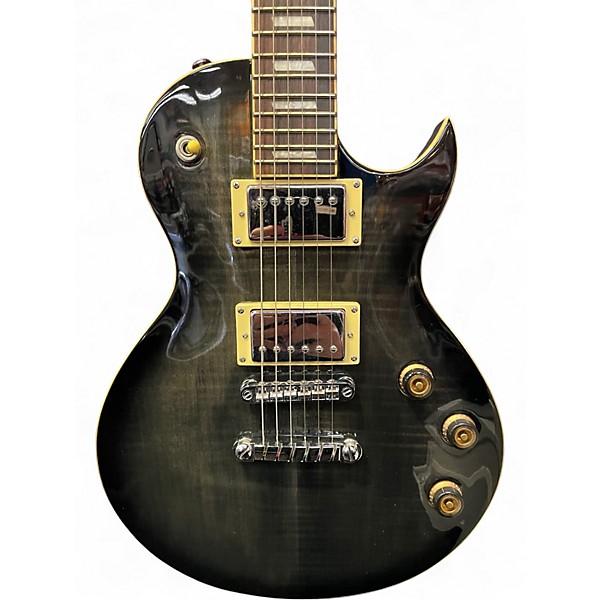Used Ibanez ARZ200 Trans Black Solid Body Electric Guitar