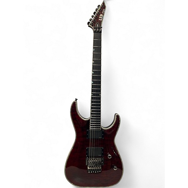 Used ESP LTD MH1000 Deluxe See Thru Black Cherry Solid Body Electric Guitar