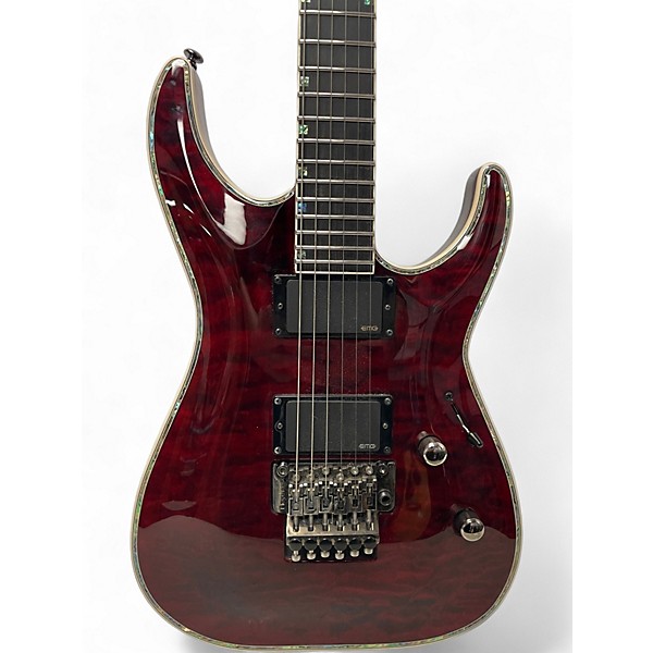 Used ESP LTD MH1000 Deluxe See Thru Black Cherry Solid Body Electric Guitar