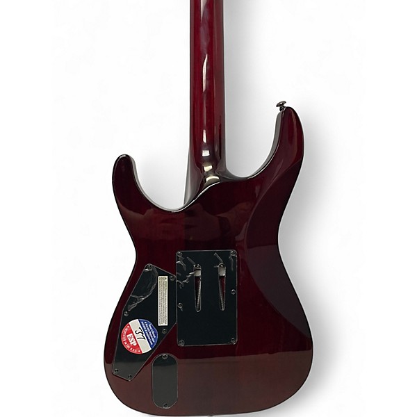 Used ESP LTD MH1000 Deluxe See Thru Black Cherry Solid Body Electric Guitar