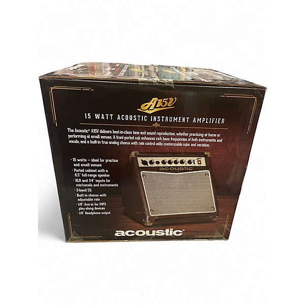 Used Acoustic A15 15W 1x6.5 Acoustic Guitar Combo Amp
