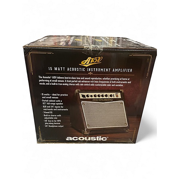 Used Acoustic A15 15W 1x6.5 Acoustic Guitar Combo Amp
