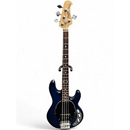 Used Sterling by Music Man Sub 4 Blue Electric Bass Guitar