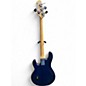 Used Sterling by Music Man Sub 4 Blue Electric Bass Guitar