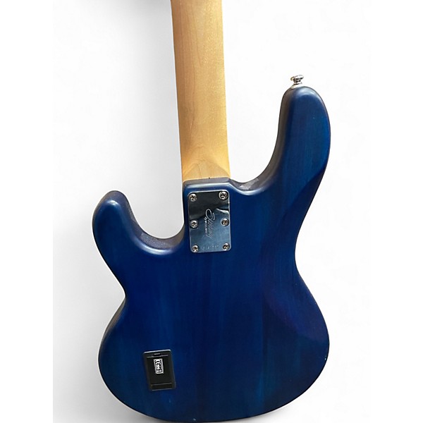 Used Sterling by Music Man Sub 4 Blue Electric Bass Guitar