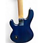 Used Sterling by Music Man Sub 4 Blue Electric Bass Guitar
