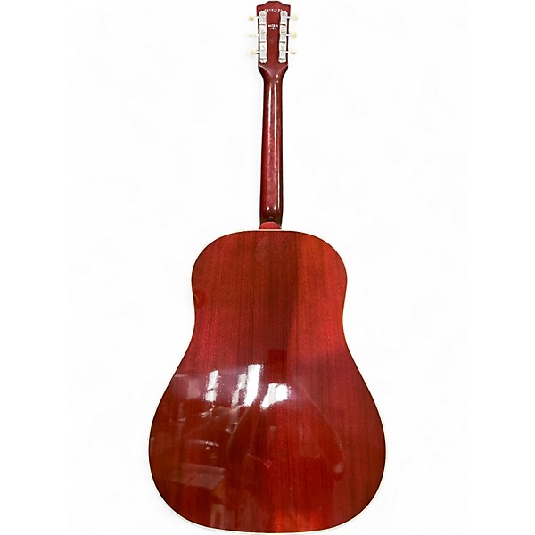 Used Gibson 1960s J45 Maroon Acoustic Guitar
