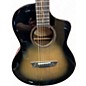 Used Washburn Bts9vcech-d-u Black and faced grey Acoustic Electric Guitar