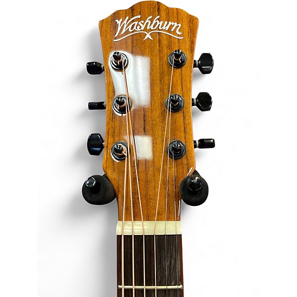 Used Washburn Bts9vcech-d-u Black and faced grey Acoustic Electric Guitar