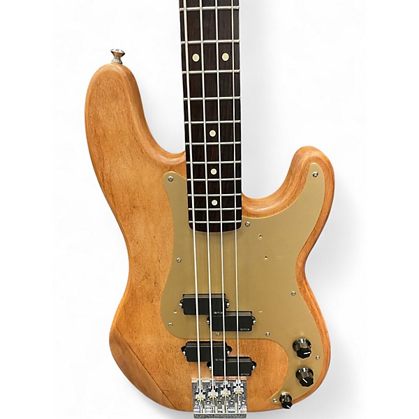 Used Fender Standard Precision Bass Natural Electric Bass Guitar