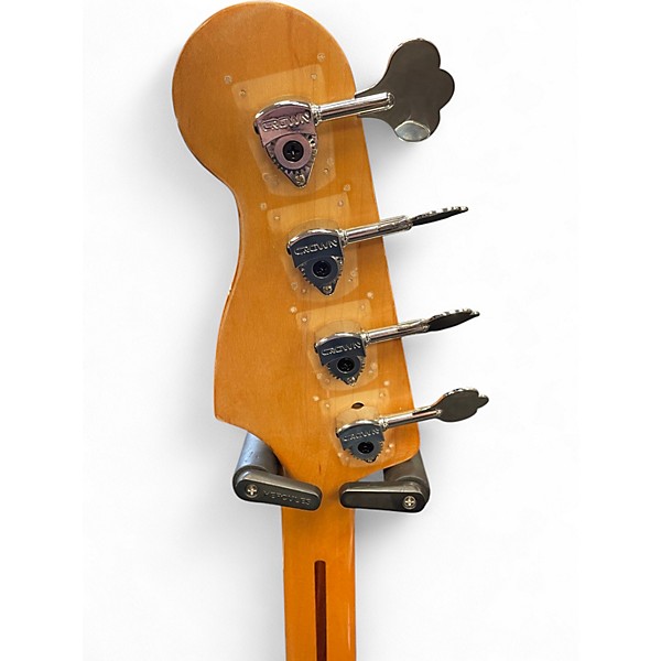 Used Fender Standard Precision Bass Natural Electric Bass Guitar