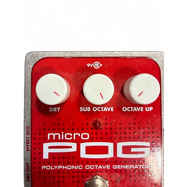 Used Electro-Harmonix Micro Pog Polyphonic Octave Generator Effect Pedal