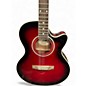 Used ESP LTD XAC5E RED BURST Acoustic Electric Guitar