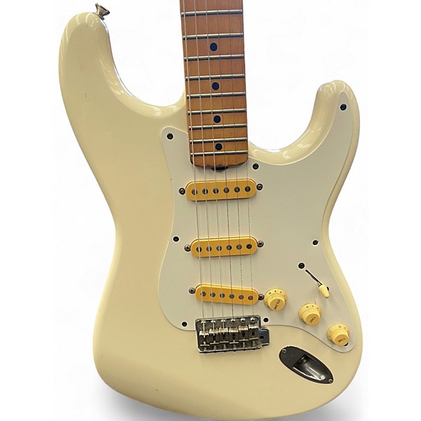 Used Squier Stratocaster MIJ Antique White Solid Body Electric Guitar