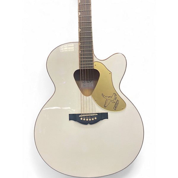 Used Gretsch Guitars G5022C Rancher Falcon White Acoustic Electric Guitar
